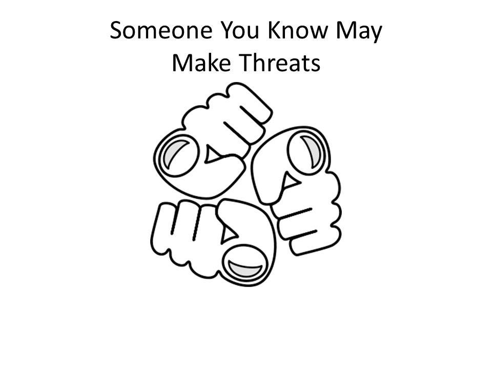 Someone You Know May Make Threats
