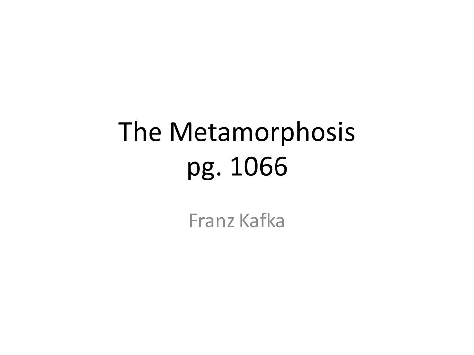 The metamorphosis essay introduction