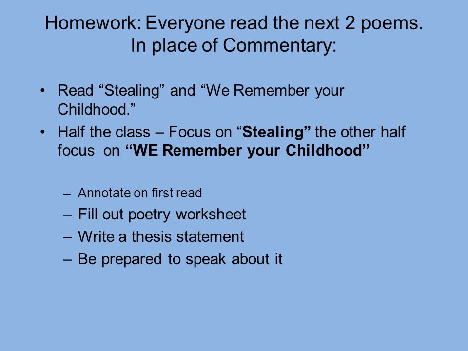 homework oh homework shel silverstein