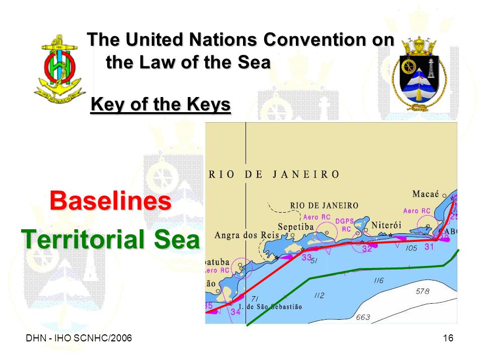 DHN - IHO SCNHC/ The United Nations Convention on the Law of the Sea Baselines Territorial Sea Key of the Keys