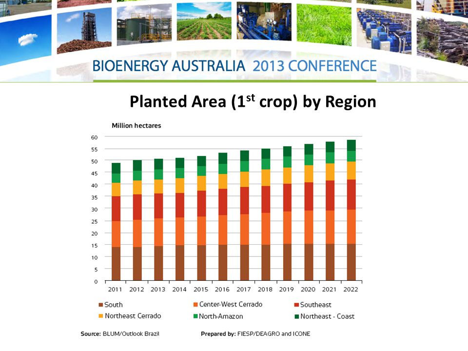 Planted Area (1 st crop) by Region