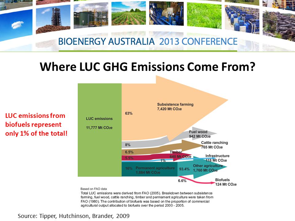 Where LUC GHG Emissions Come From.