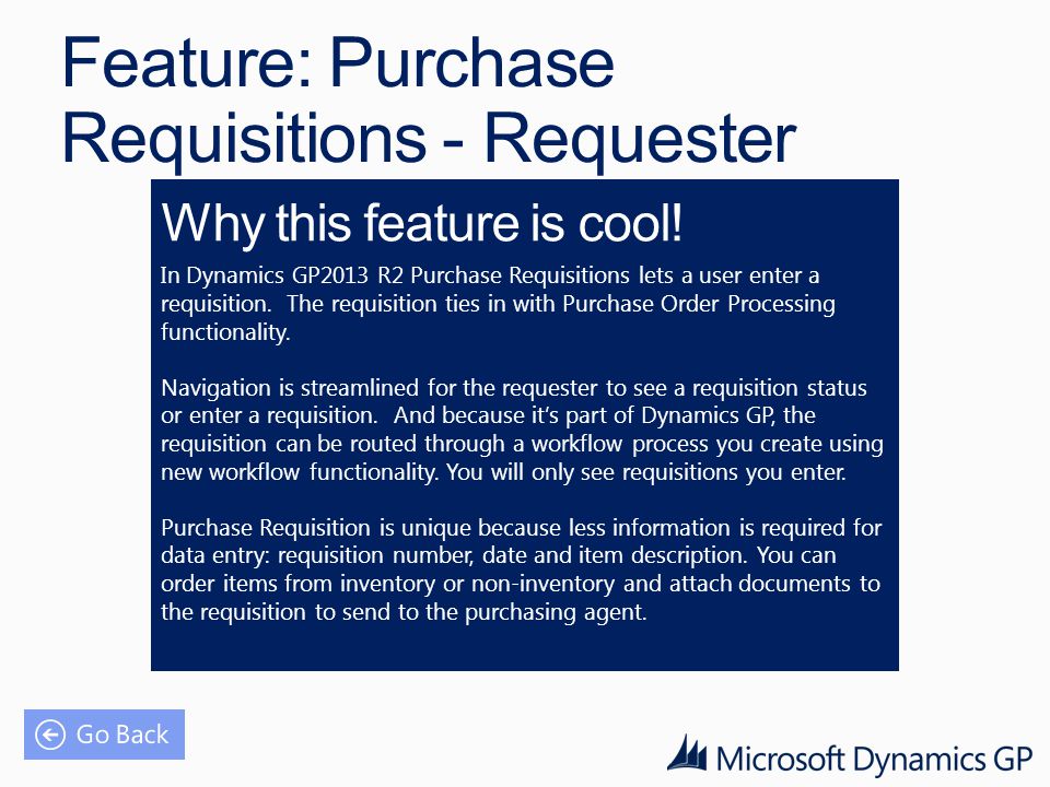 Feature: Purchase Requisitions - Requester