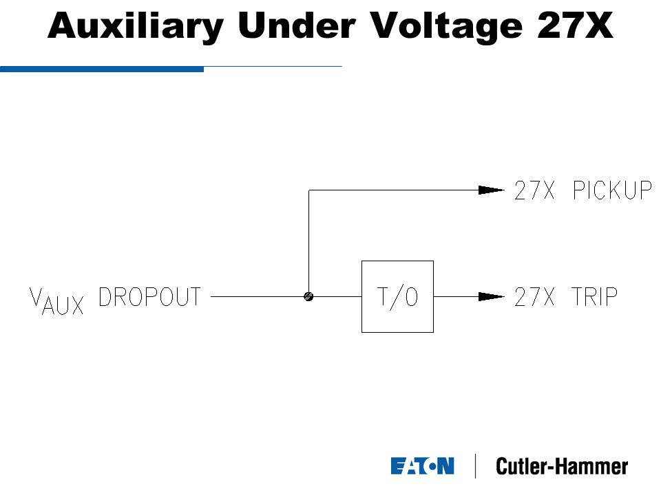 Auxiliary Under Voltage 27X