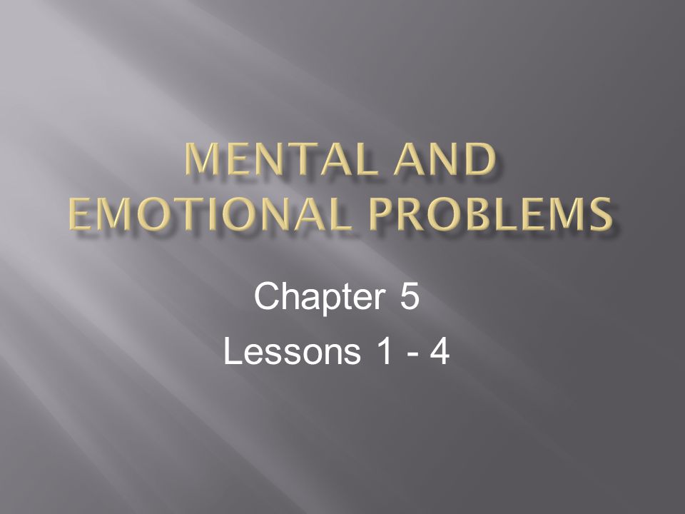 Chapter 5 Lessons 1 - 4
