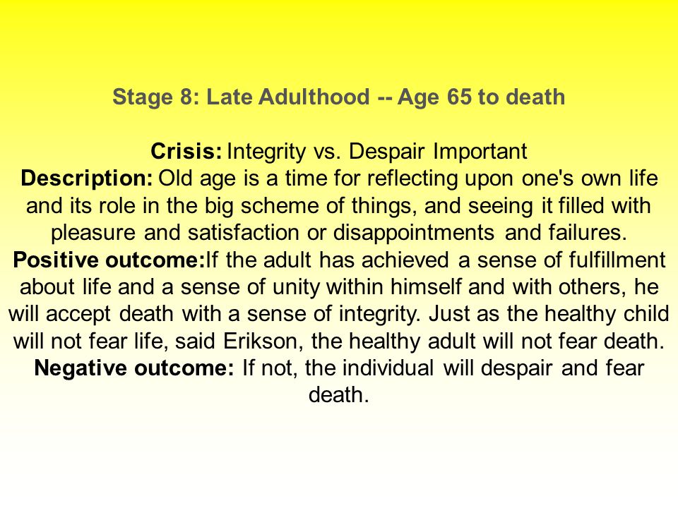 late adulthood and death late adulthood and death