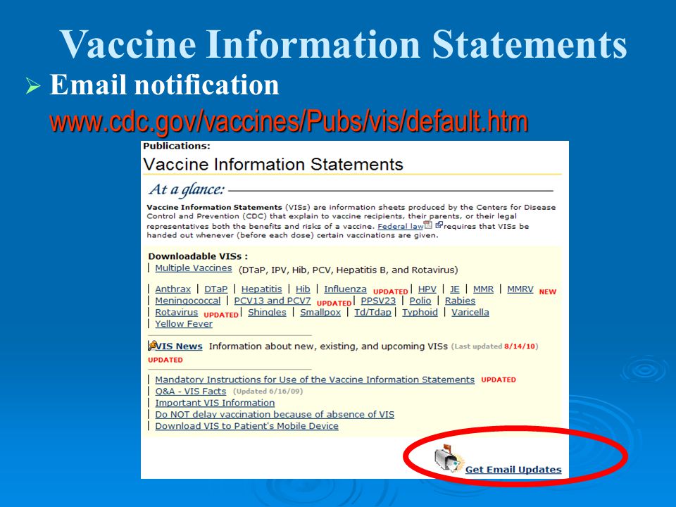 part ii vaccine administration objectives participants will cdc hepatitis b vaccine information sheet