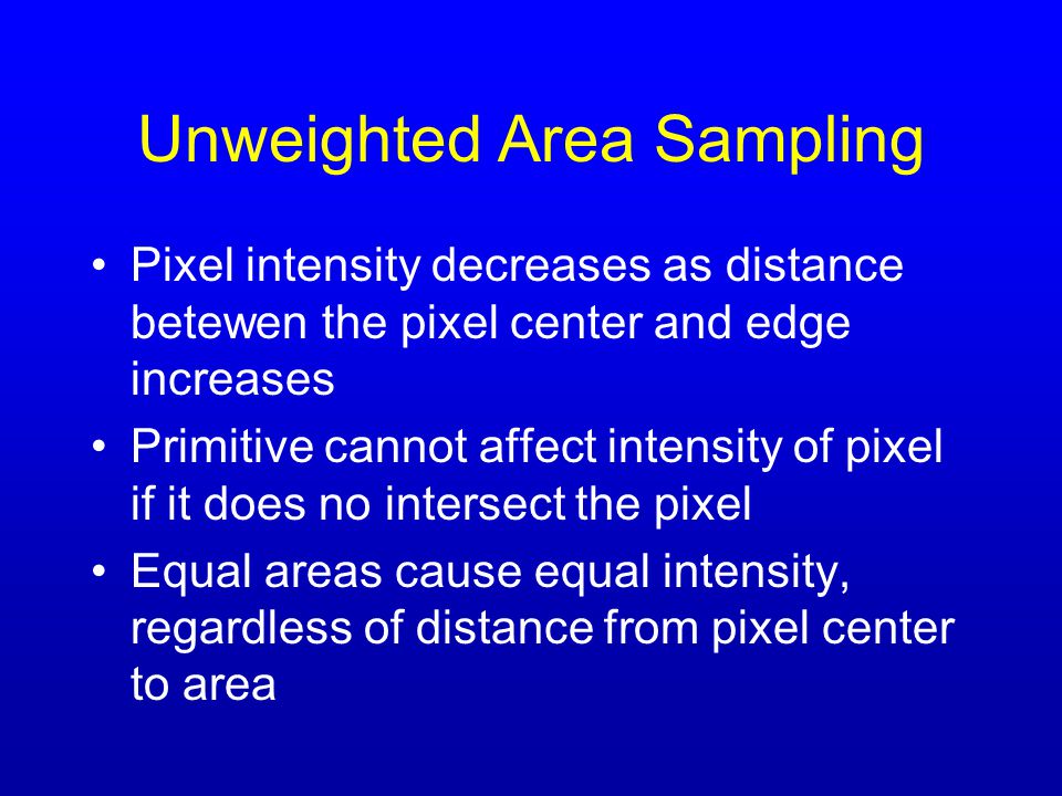 cs 551 / cs 645 antialiasing. what is a pixel? a