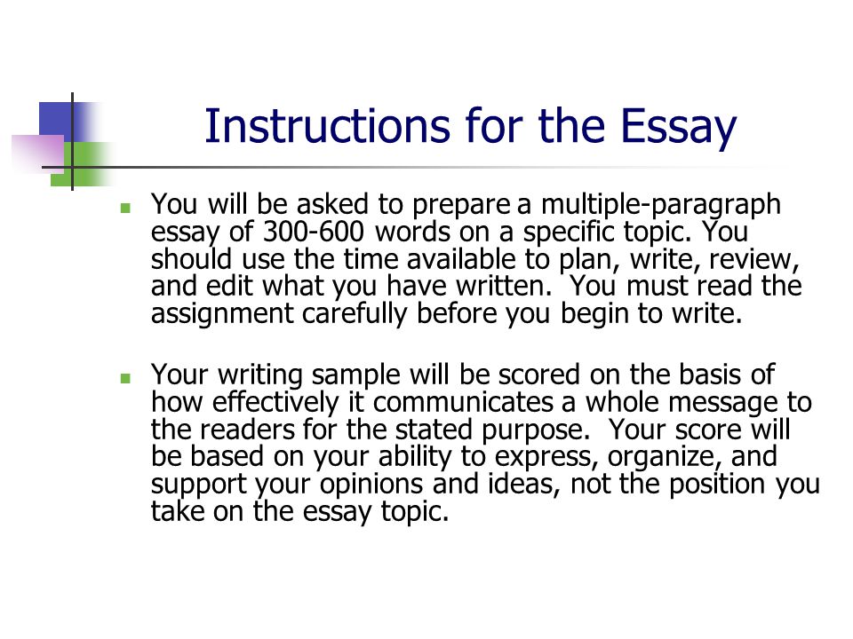 Assessment of writing skills through essay tests