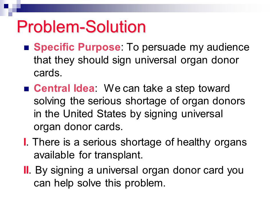 Organ Donation Persuasive Essay