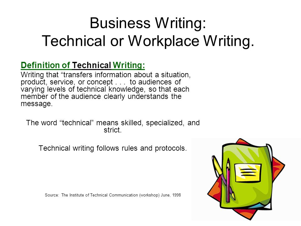 Technical writing vs non technical writing outputs
