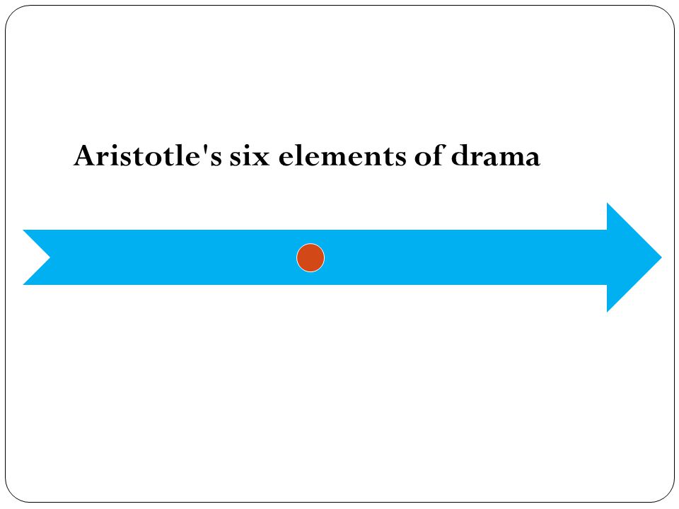 Aristotle s six elements of drama