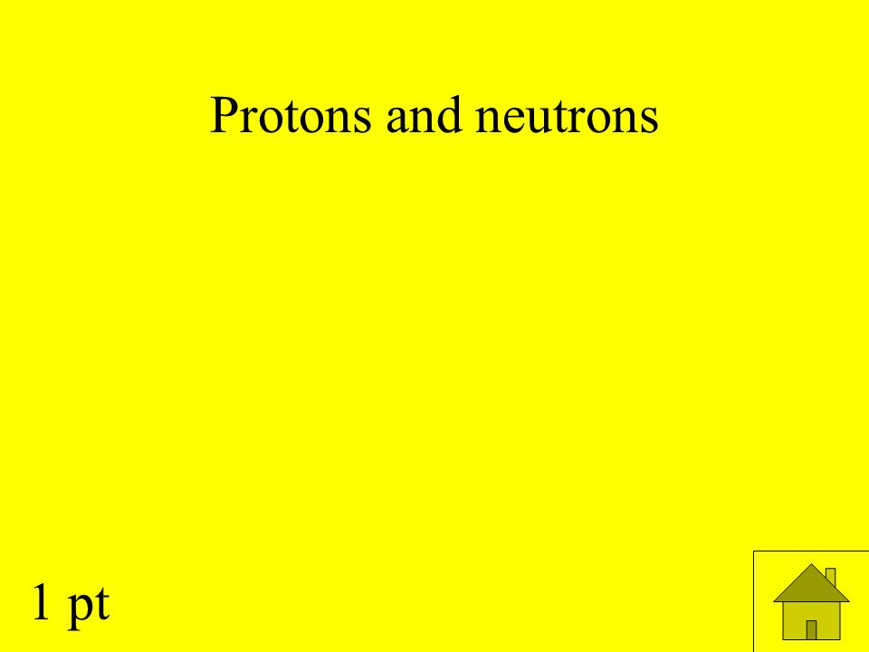 1 pt Protons and neutrons
