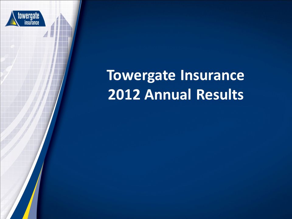 Towergate Insurance 2012 Annual Results