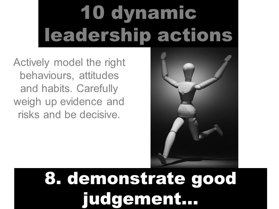 10 dynamic leadership actions 8.