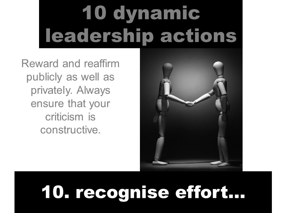 10 dynamic leadership actions 10.