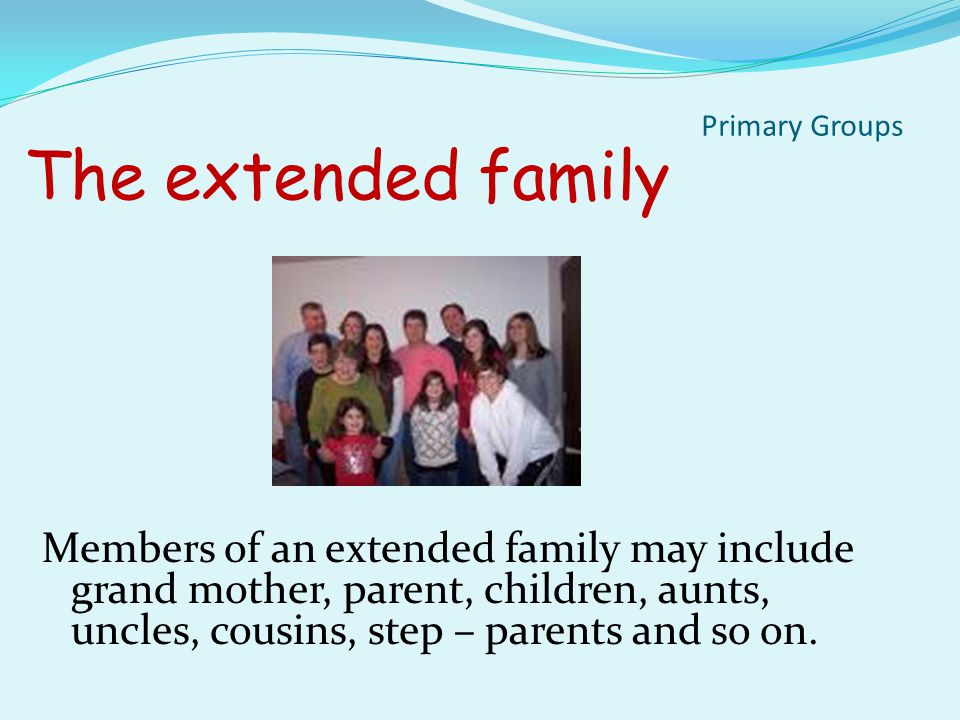 Types of Families The Nuclear family is two parent and their children.