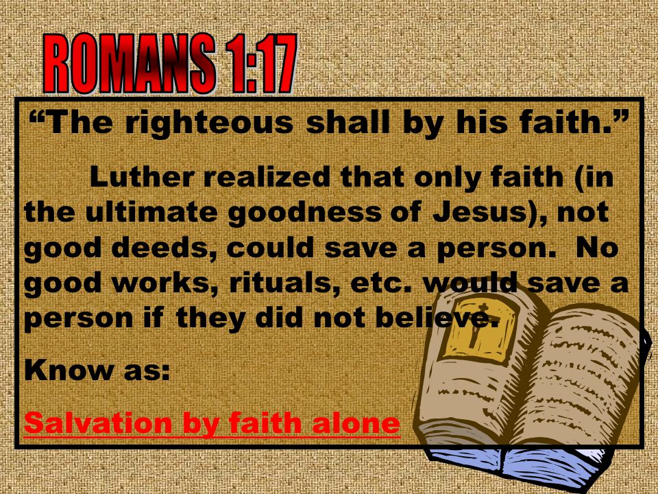 F– faith saves people, not good works U – Ultimate authority for Christians is the Bible N – Nobody is more important in God’s eyes, all humans are equal before God (no hierarchy)