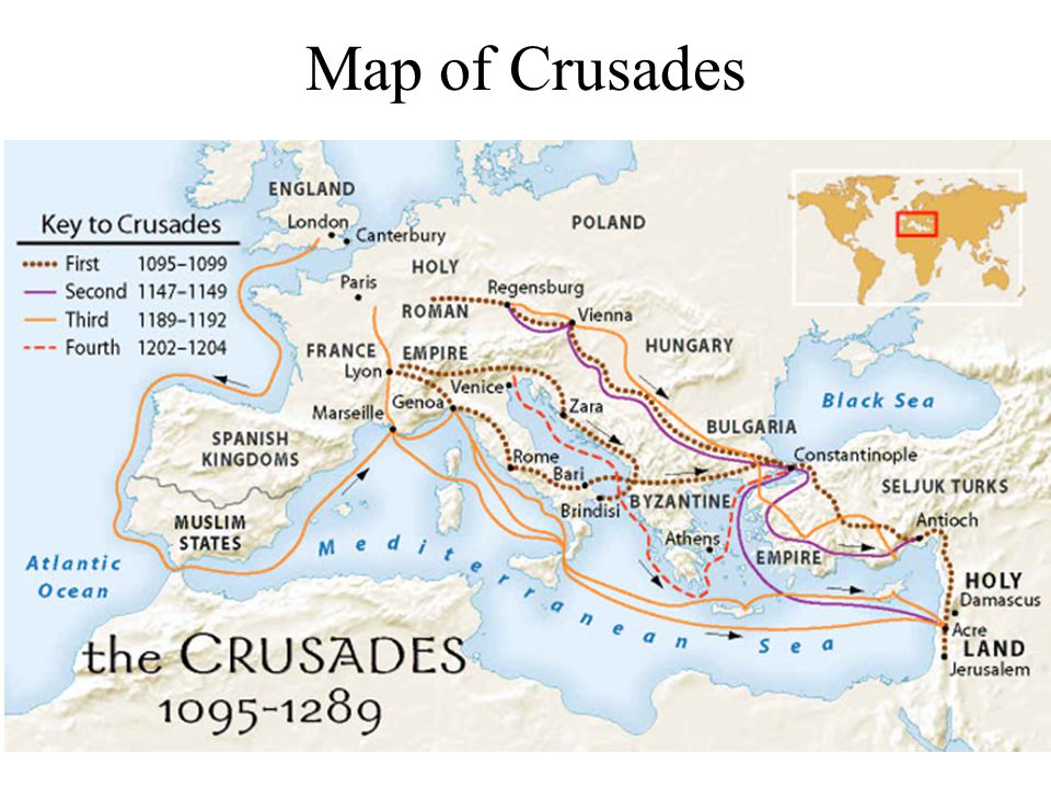 Map of Crusades