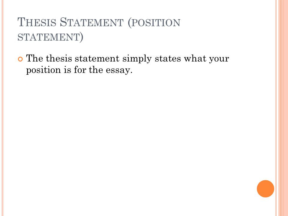 Thesis statement practice for middle school