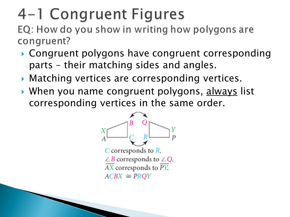 Worksheets Congruent Polygons Worksheet congruent polygons and corresponding parts worksheet answers geometry chapter 4 when you finish the test please pick up a 6 glencoe