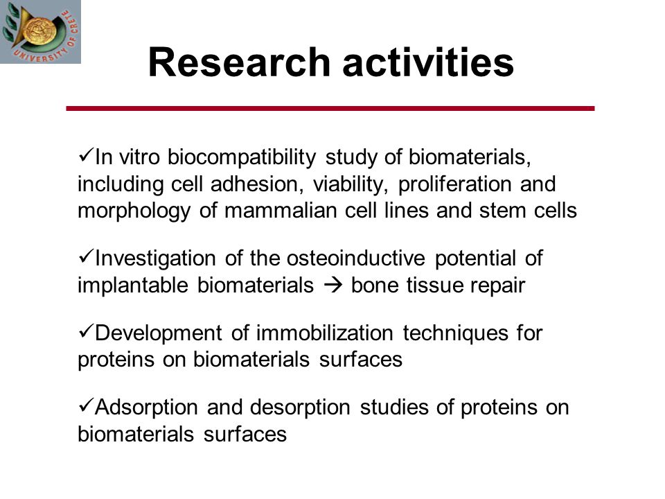 In Vitro Evaluation Of Biomaterials For Bone Tissue Engineering