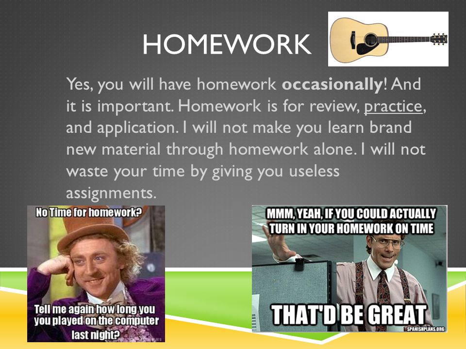 Homework Yes Or No
