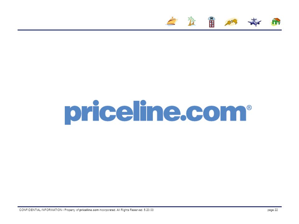 CONFIDENTIAL INFORMATION Property of priceline.com incorporated.