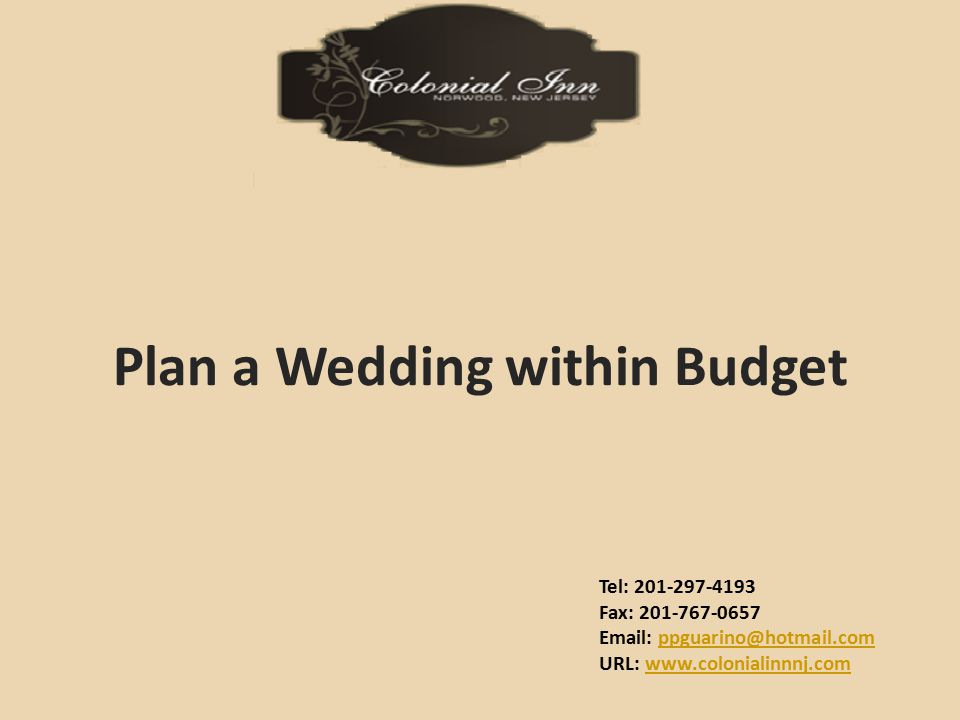 Tel: Fax: URL:   Plan a Wedding within Budget