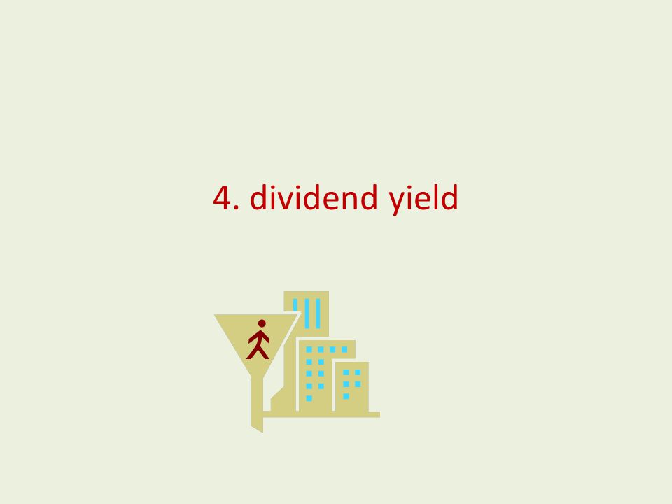 4. dividend yield