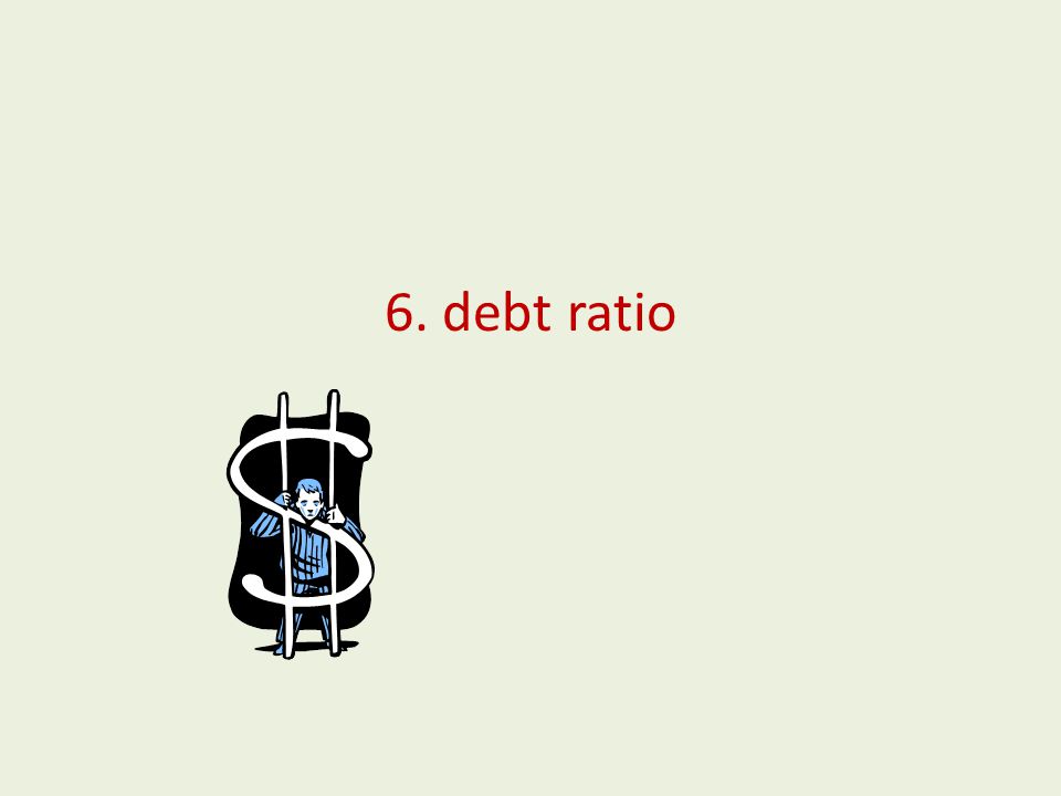 6. debt ratio