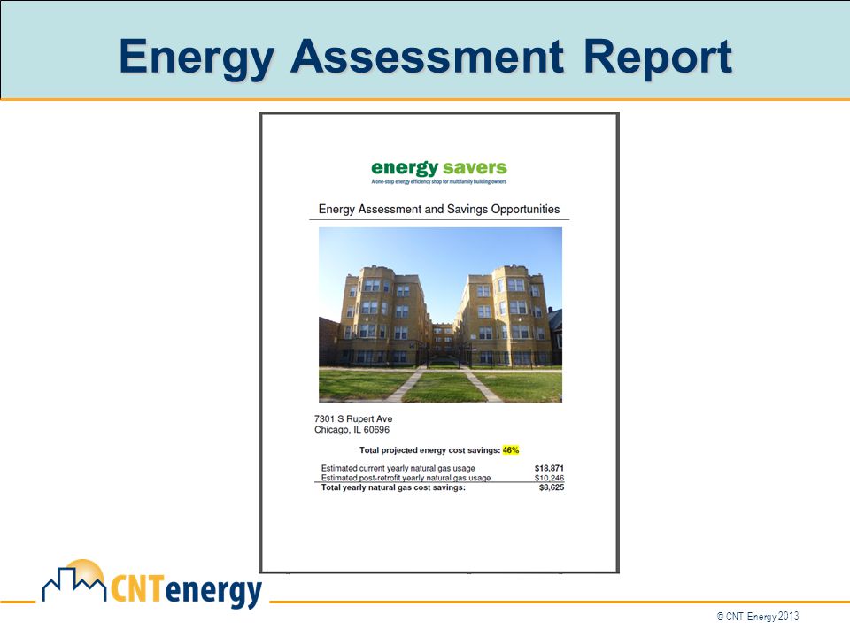 © CNT Energy 2013 Energy Assessment Report