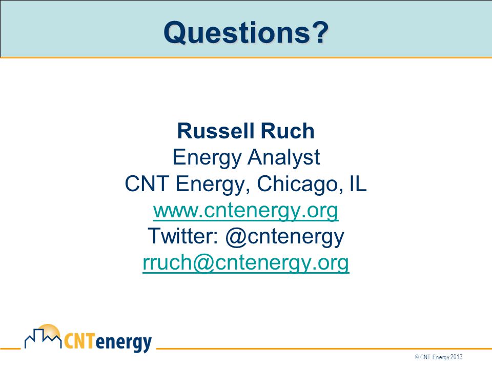 © CNT Energy 2013 Questions.