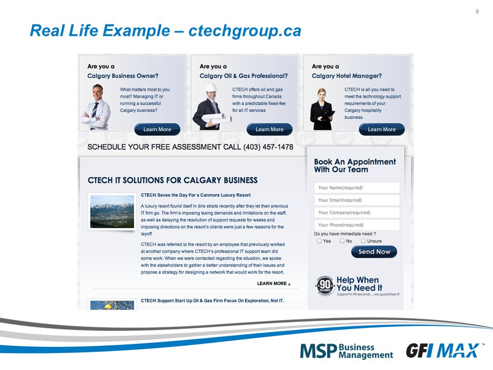 9 Real Life Example – ctechgroup.ca