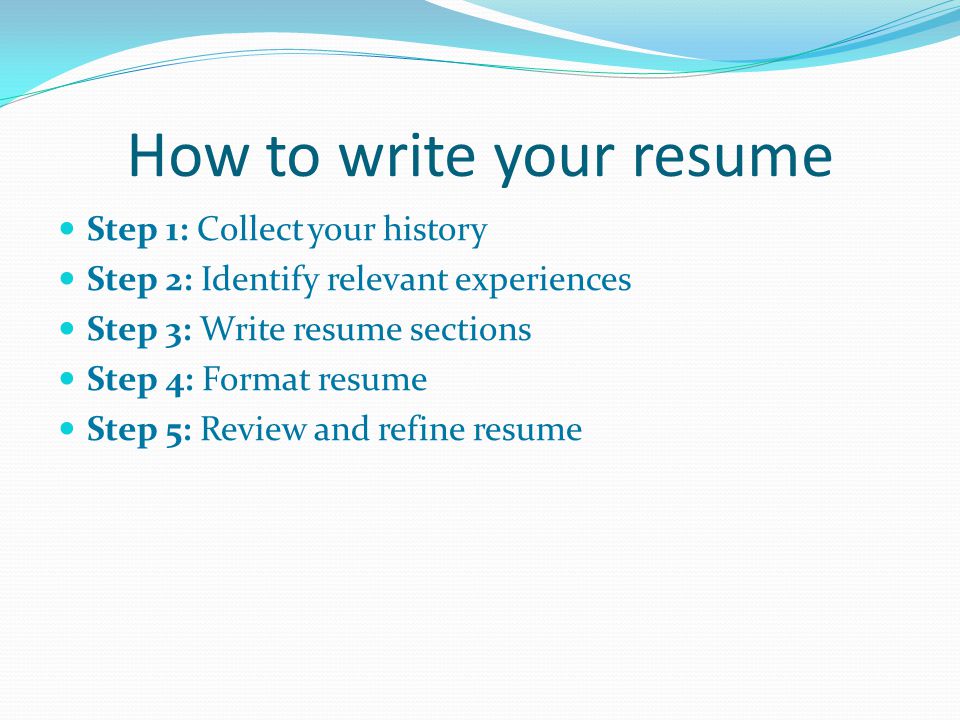 what a resume