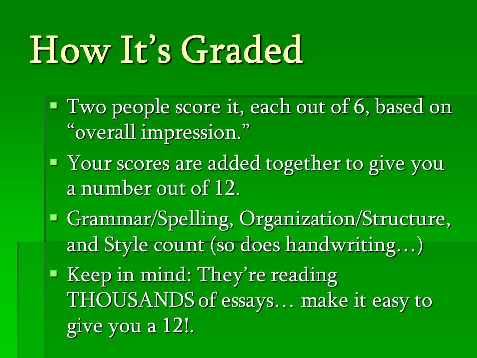 Sat essay scoring Khan Academy