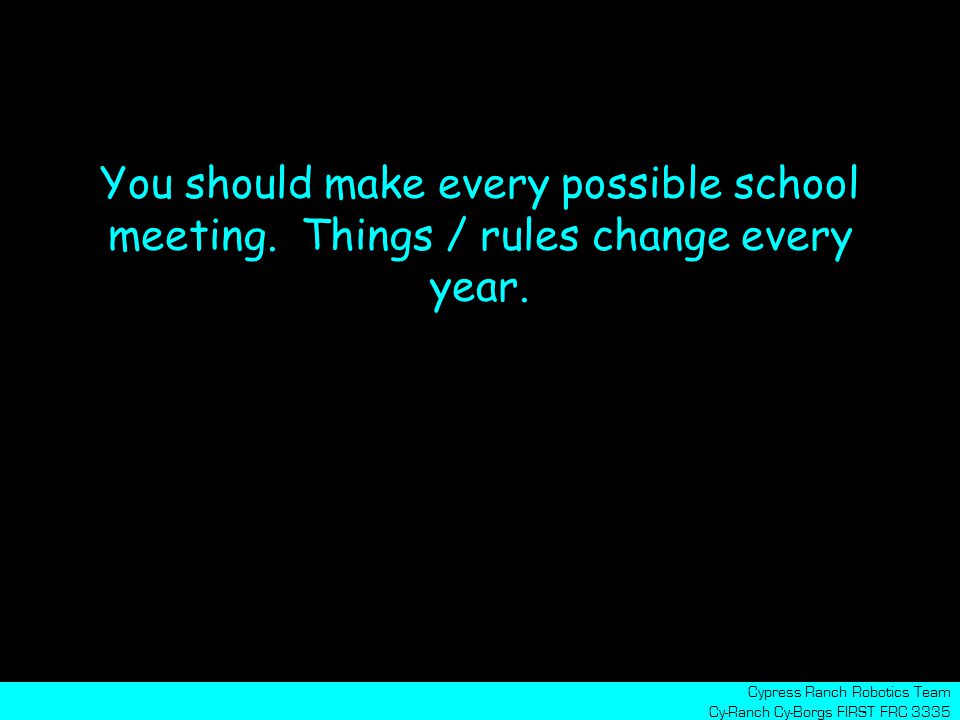 You should make every possible school meeting. Things / rules change every year.