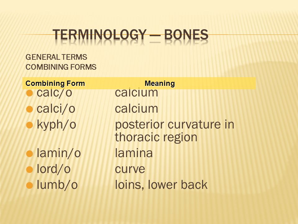 the language of medicine dr michael p gillespie ppt download combining form meaning curved