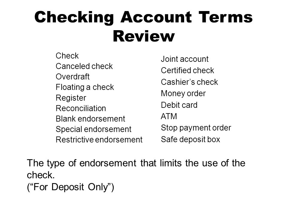 order check registers
