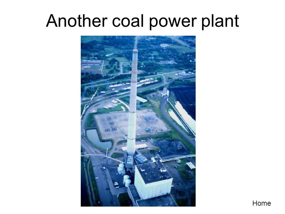 Home A coal fired power plant