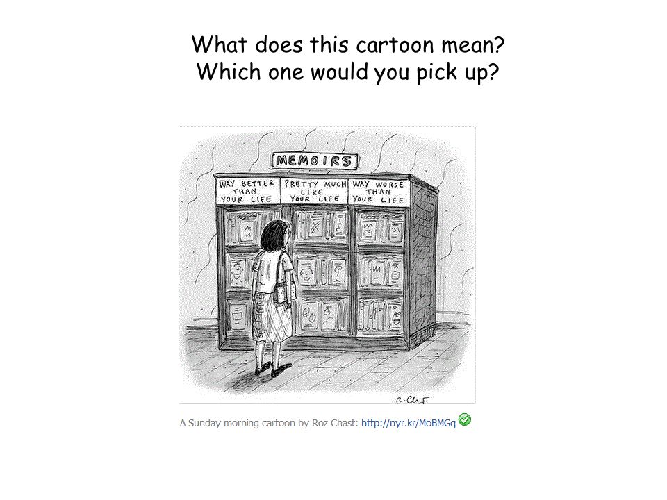 What does this cartoon mean Which one would you pick up