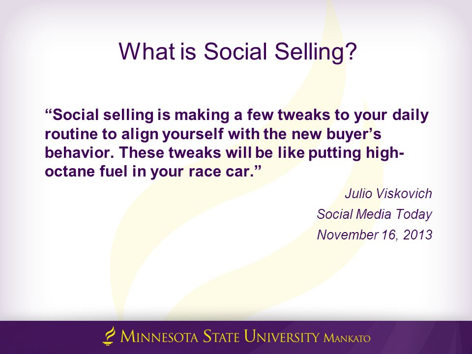 What is Social Selling.