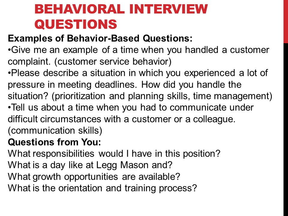 star format interview questions
