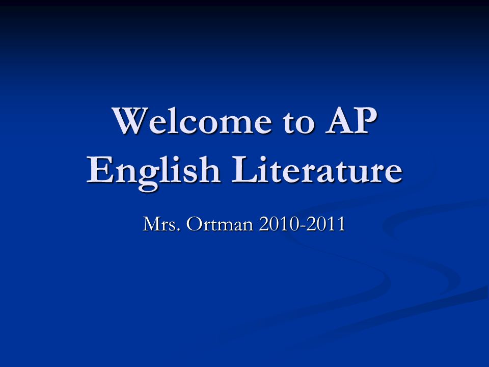 Ap english literature essay questions 2010