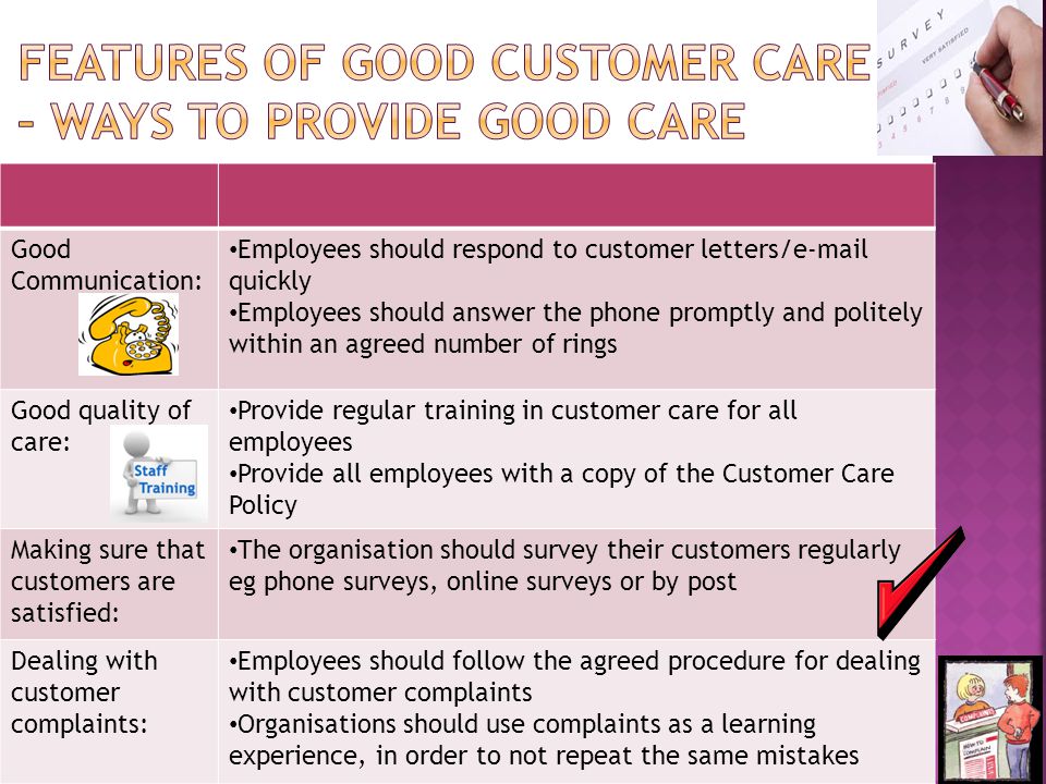 quality of good customer service