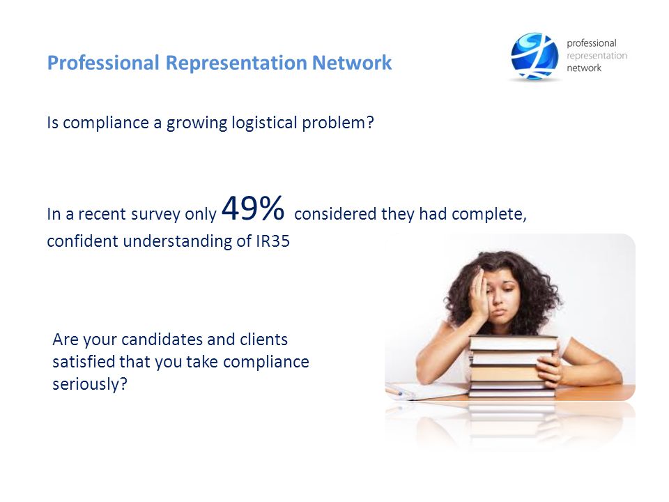 Professional Representation Network Is compliance a growing logistical problem.