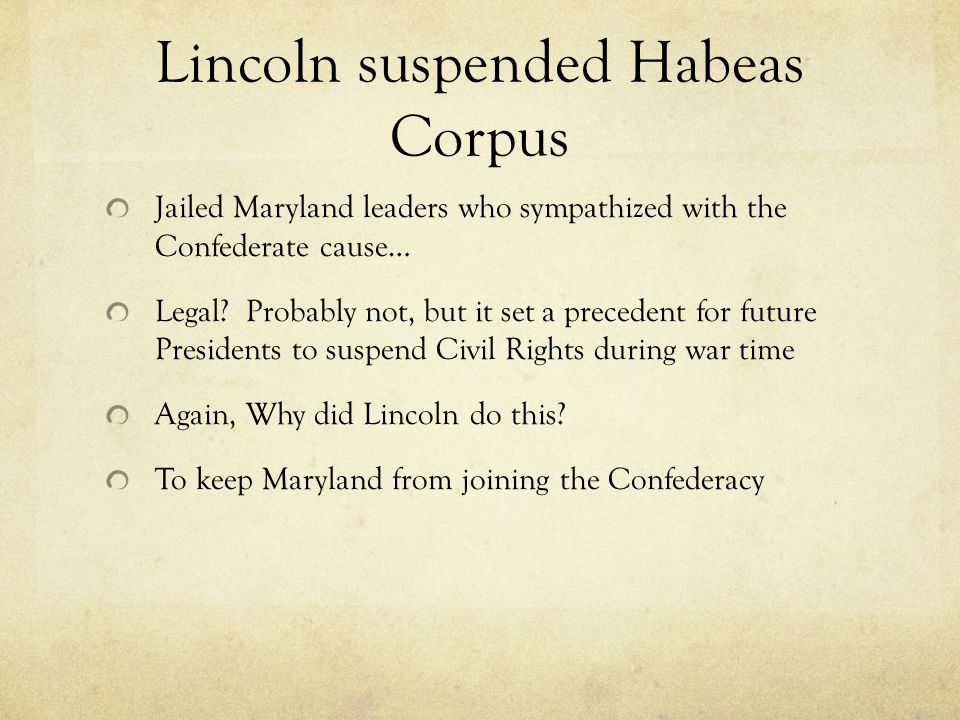 habeas corpus and the war on Inter arma silent leges was a latin phrase much heard in the north during the civil war it translates roughly as,. habeas corpus and the war on Inter arma silent leges was a latin phrase much heard in the north during the civil war it translates roughly as,.