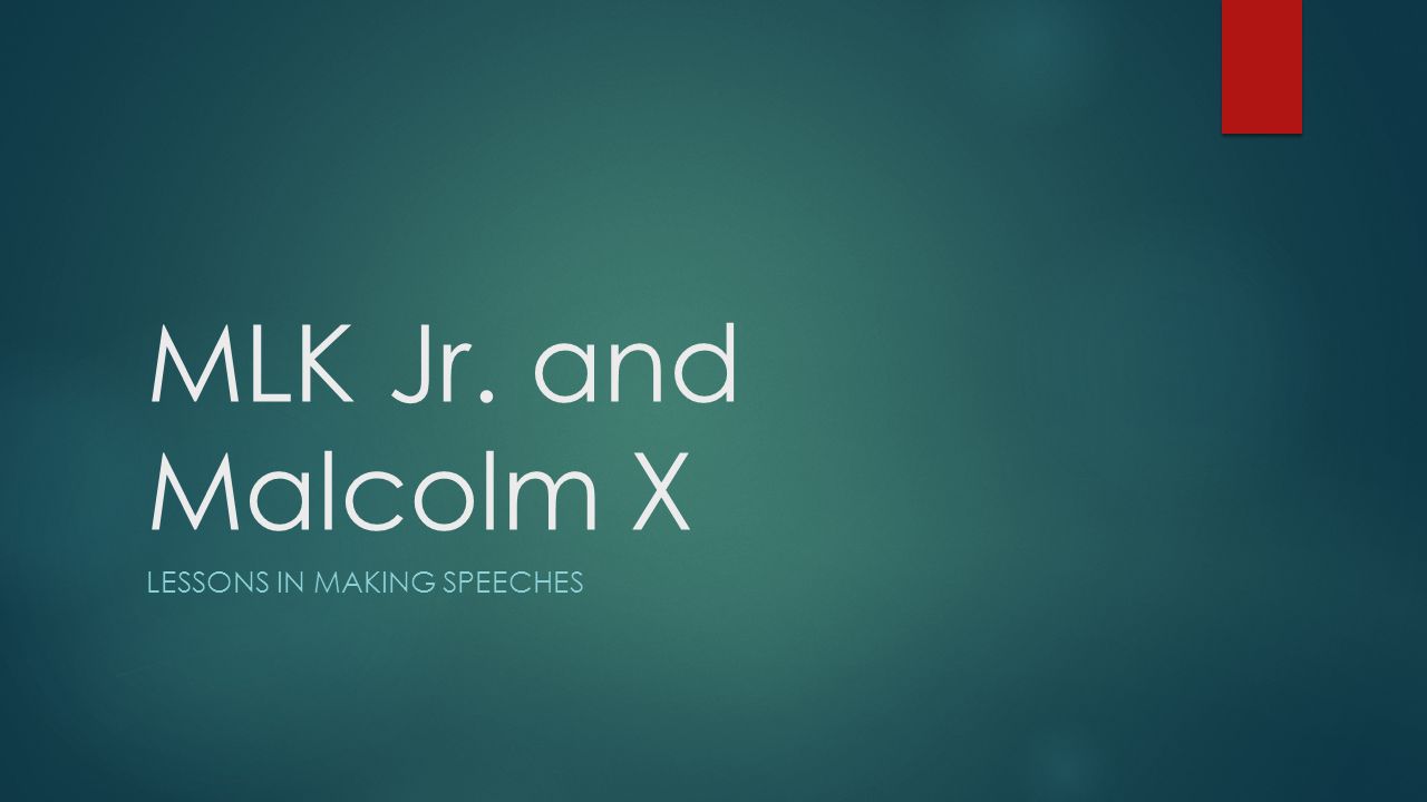 Malcolm X Thesis Statement