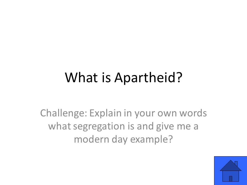 What is Apartheid.