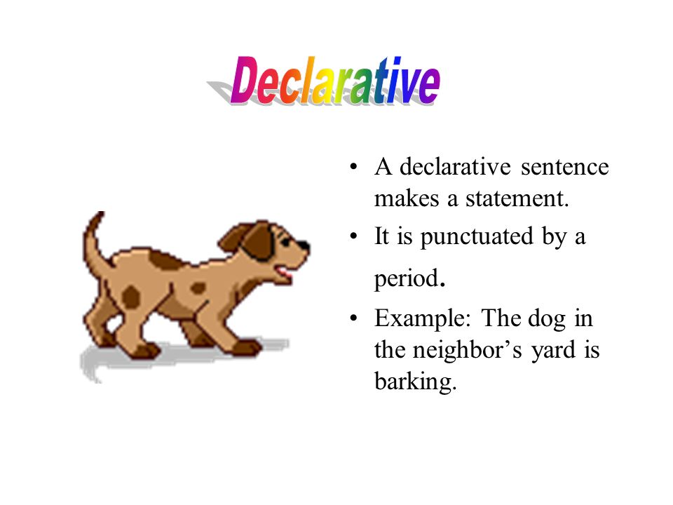 4 types of sentences